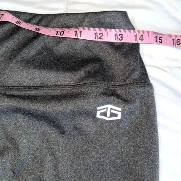 Tapout Womens Gray Leggings L Polyester Spandex Athletic Wear Yoga Pants - Picture 6 of 8